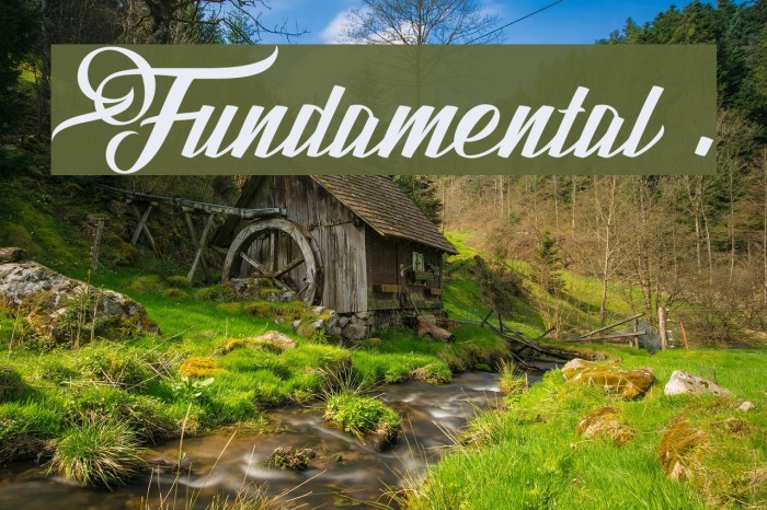 Fundamental 1.0 Font examples