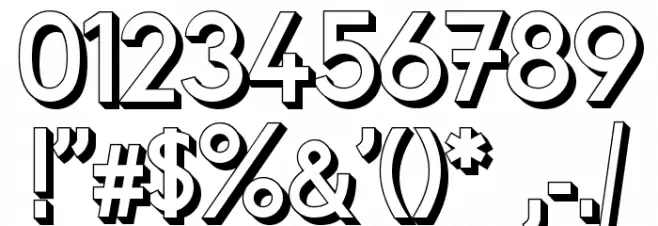 Fundamental 3D Brigade フォント その他の文字