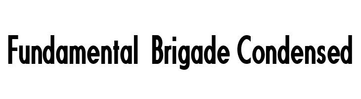 Fundamental  Brigade Condensed  Fuentes Gratis Descargar