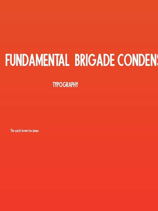 Fundamental  Brigade Condensed Poster