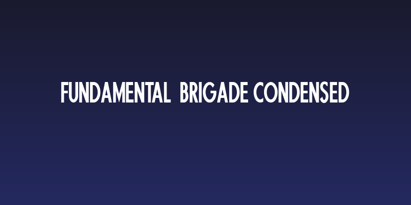 Fundamental  Brigade Condensed Social Header