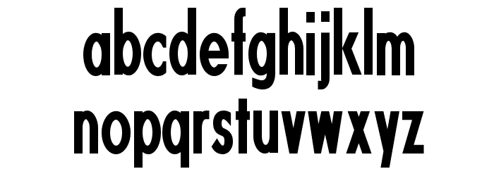 Fundamental Brigade Condensed Font LOWERCASE
