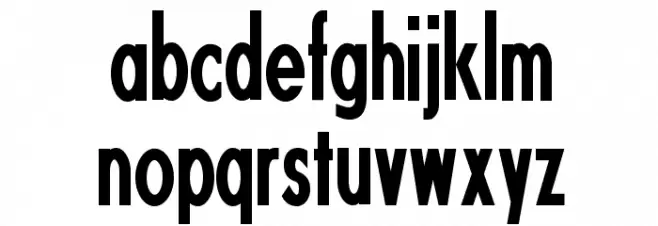 Fundamental  Brigade Condensed Font LOWERCASE