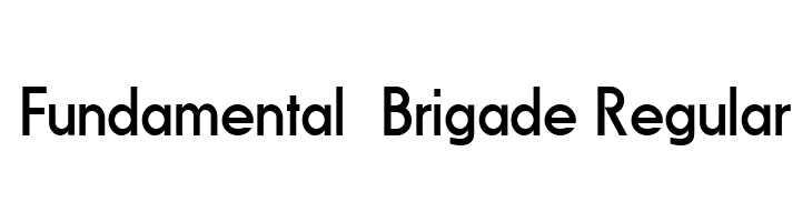 Fundamental  Brigade Regular  les polices de caractères gratuit tlcharger