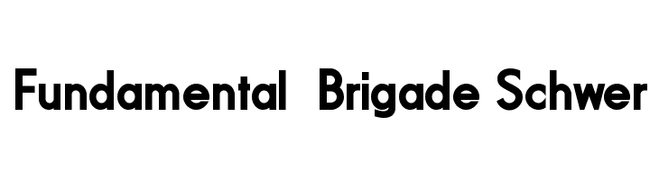 Fundamental  Brigade Schwer  Скачать бесплатные шрифты