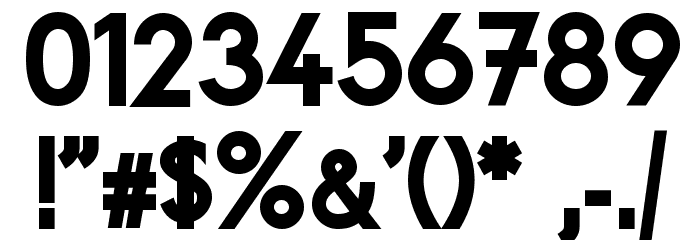 Fundamental Brigade Schwer Font OTHER CHARS
