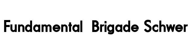 Fundamental  Brigade Schwer  Descarca Fonturi Gratis