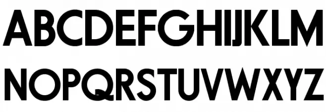 Fundamental Brigade Schwer Schriftart Groß