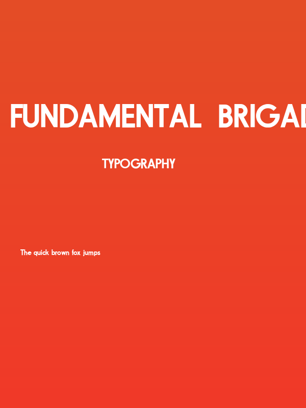 Fundamental  Brigade Schwer Poster