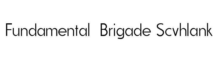 Fundamental  Brigade Scvhlank  Frei Schriftart Herunterladen