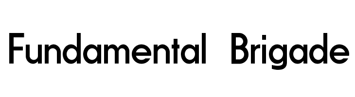 Fundamental Brigade Font