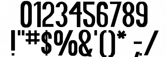 Fundamental Rush Font OTHER CHARS