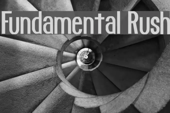 Fundamental Rush Font examples