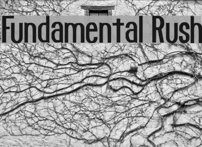 Fundamental Rush Font examples