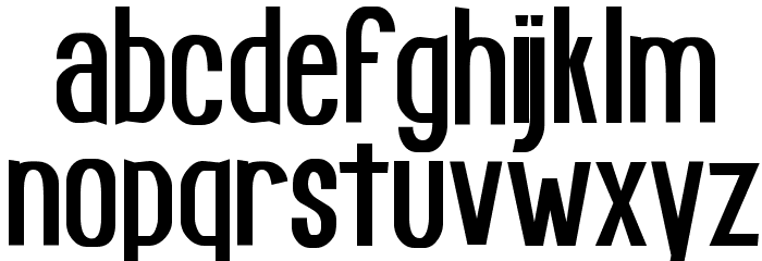 Fundamental Rush Font LOWERCASE