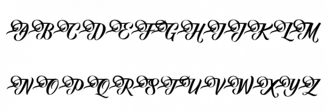 Fundamental Schriftart Groß