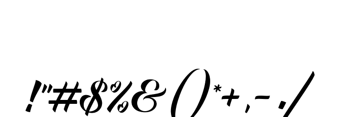 FundamentalFree Font OTHER CHARS