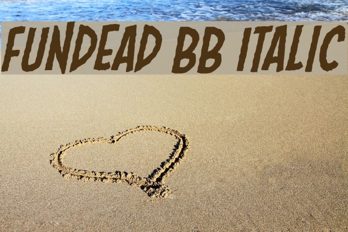 Fundead BB Italic Font examples