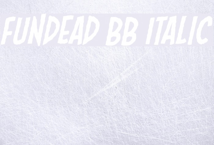 Fundead BB Italic Font examples