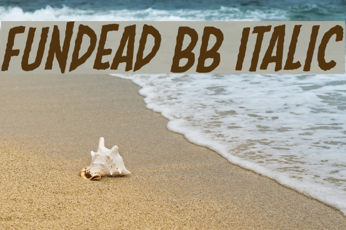 Fundead BB Italic Font examples