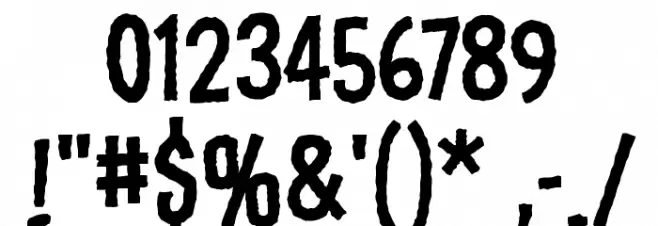 Fundead BB Font Alte caractere