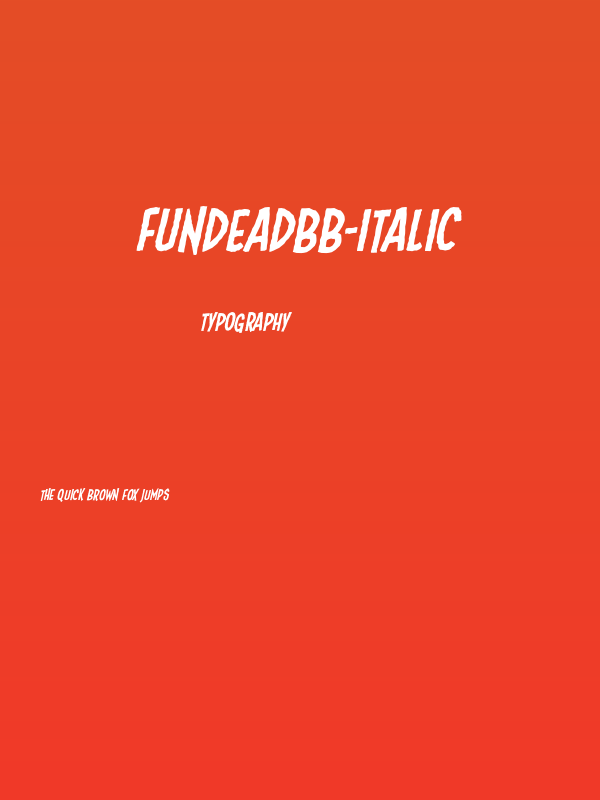 FundeadBB-Italic Poster