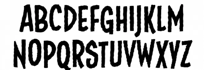 FundeadBB フォント 大文字