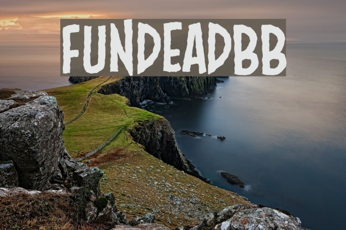 FundeadBB Font examples