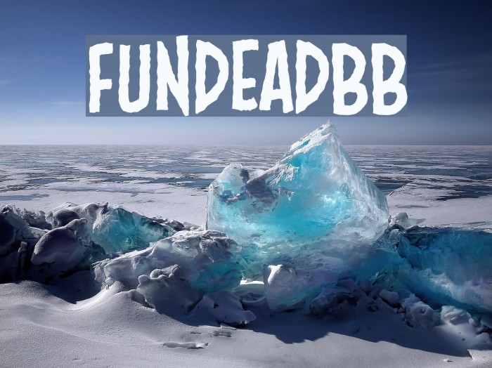 FundeadBB Font examples