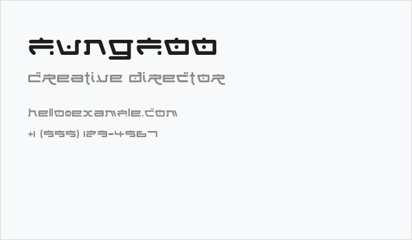 FungFoo Business Card