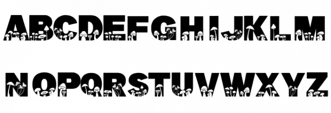 Fungi Schriftart Groß