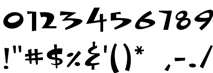Funhouse Schriftart Anderer Schreiben