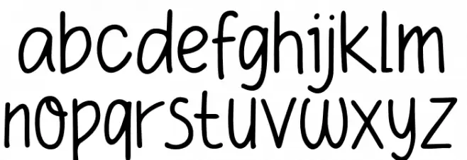 Funiko Schriftart Kleinbuchstaben