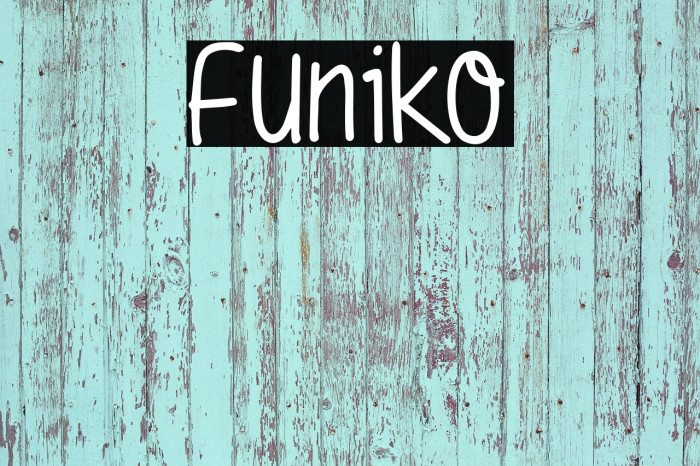Funiko Font examples
