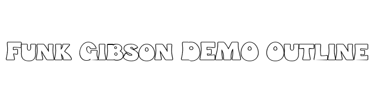Funk Gibson DEMO Outline  les polices de caractères gratuit tlcharger