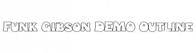 Funk Gibson DEMO Outline  नि: शुल्क फ़ॉन्ट्स डाउनलोड