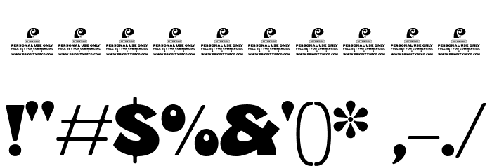 Funk Gibson DEMO Regular Font OTHER CHARS
