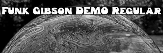Funk Gibson DEMO Regular 字体 examples
