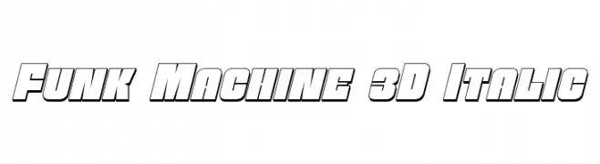 Funk Machine 3D Italic  font caratteri gratis