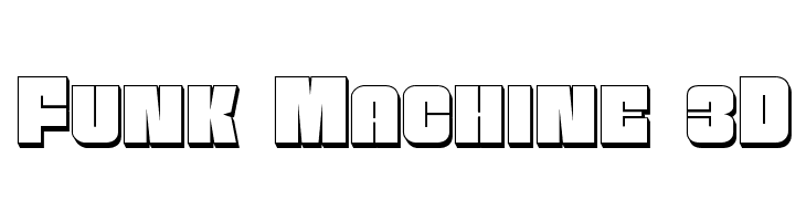 Funk Machine 3D Font
