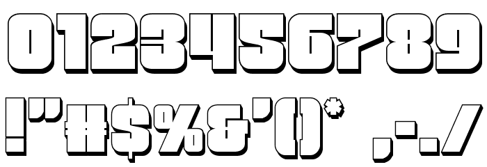 Funk Machine 3D Font OTHER CHARS