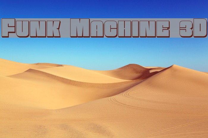 Funk Machine 3D Font examples