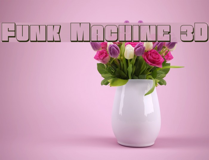 Funk Machine 3D Font examples