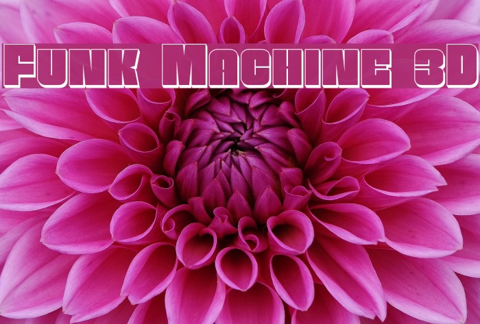 Funk Machine 3D Font examples