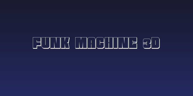 Funk Machine 3D Social Header