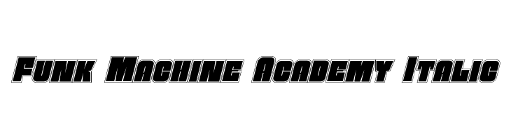 Funk Machine Academy Italic  Frei Schriftart Herunterladen