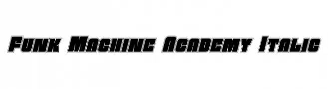Funk Machine Academy Italic  font caratteri gratis