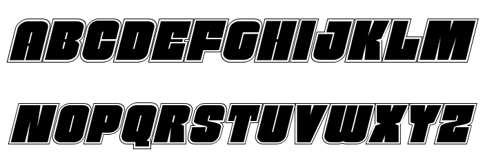 Funk Machine Academy Italic Font LOWERCASE