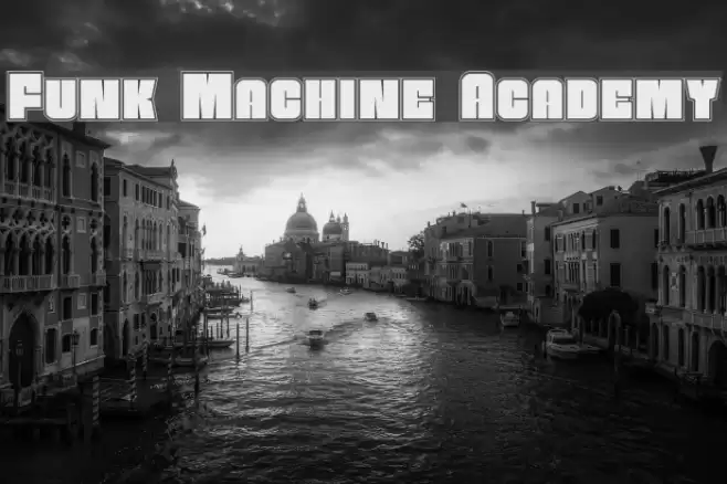 Funk Machine Academy Font examples