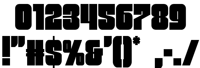 Funk Machine Condensed Font OTHER CHARS